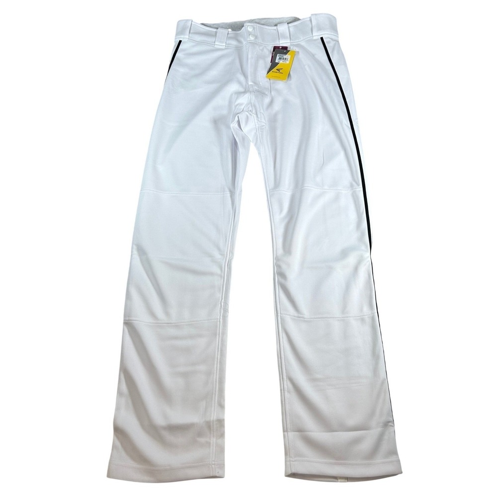 Easton Mako 2 Piped Baseball Pants Mens Large White Black A167101WHBKL New